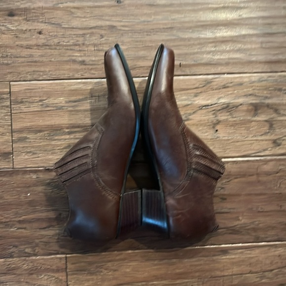 Durango Western Brown Leather Ankle Booties Size 7.5 - Picture 6 of 7